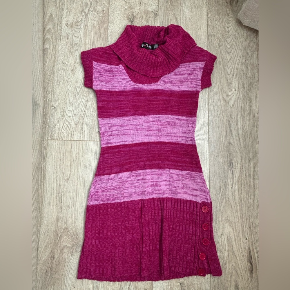 ❌ Vintage 579 Pink Striped Kids Dress